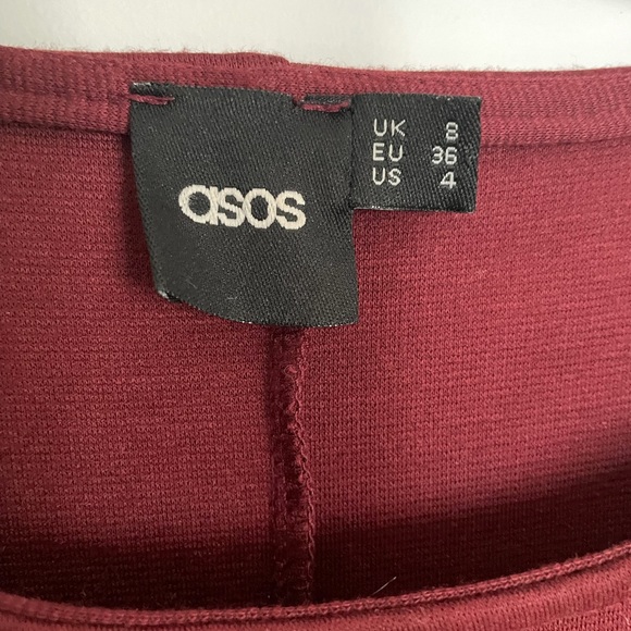 Asos long sleeve peplum hem dress - XS /S - Picture 10 of 14